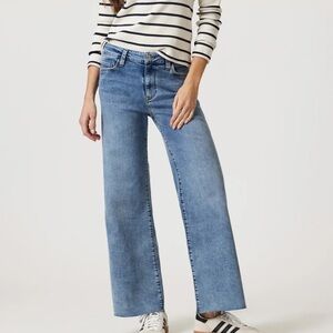 NWT Mavi PALOMA Mid Rise Wash Wide-Leg Jeans in Blue 31x29